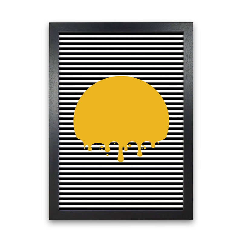 The Melting Sun Art Print by Jason Stanley Black Grain