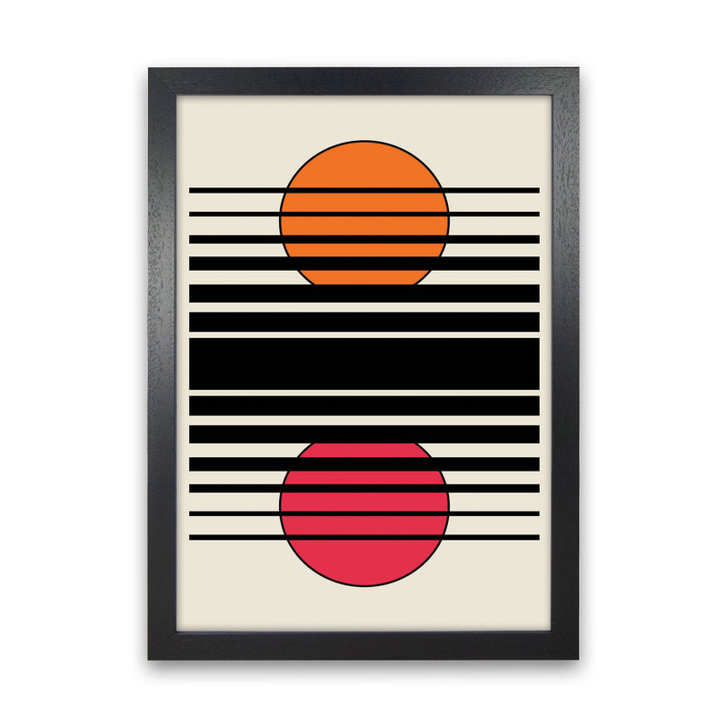 Geometric Suns Art Print by Jason Stanley Black Grain