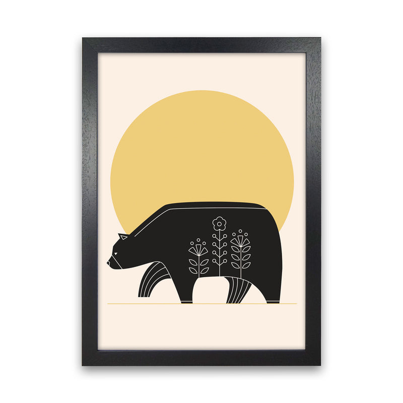 Sunny Day Bear Art Print by Jason Stanley Black Grain