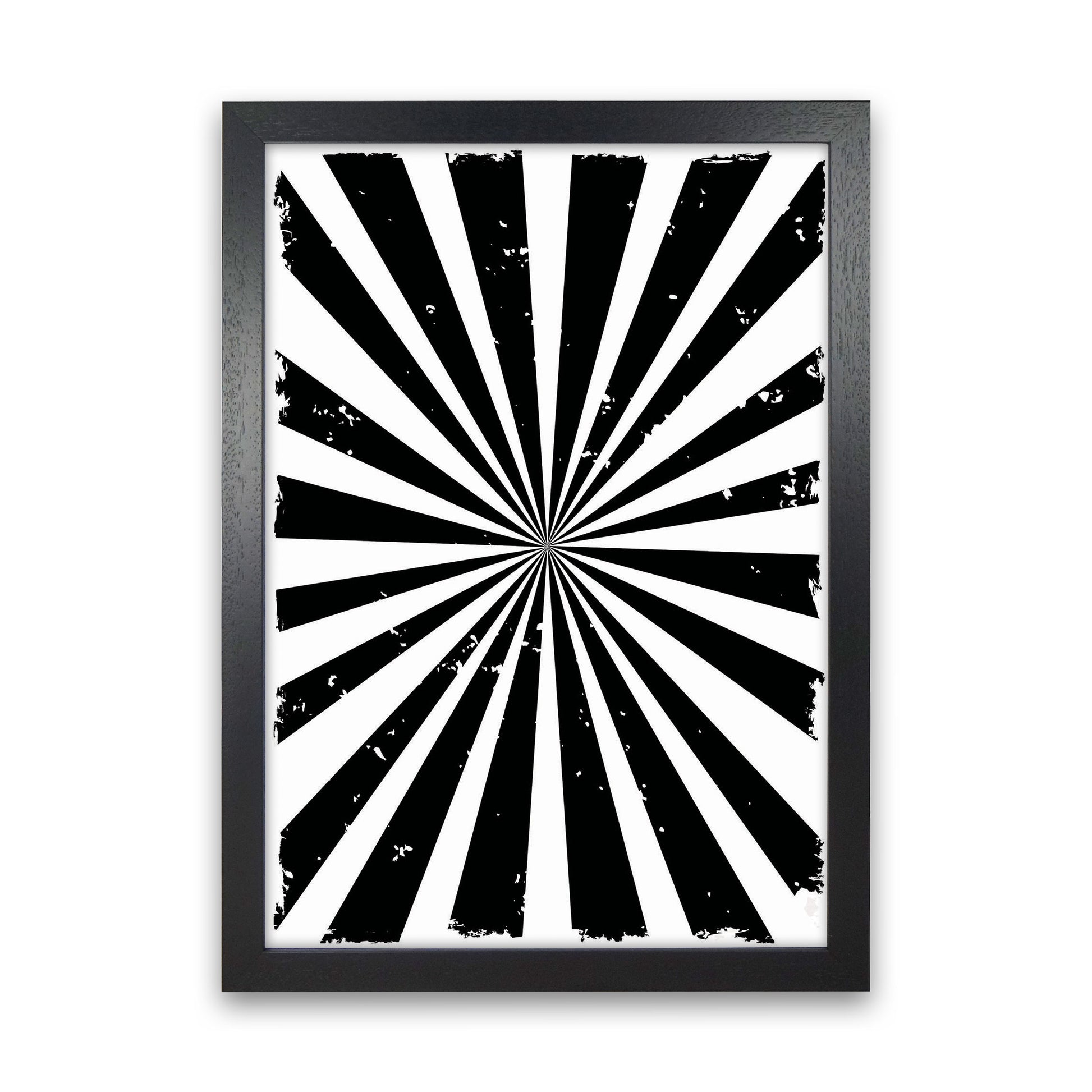 Black Sun Rays Art Print by Jason Stanley Black Grain