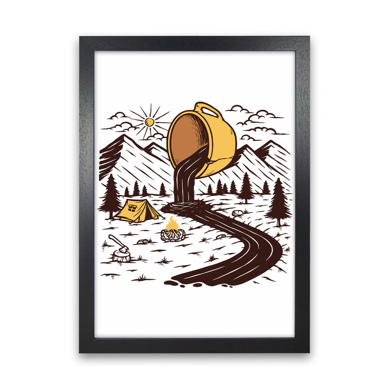 Coffee Is Life Art Print by Jason Stanley Black Grain