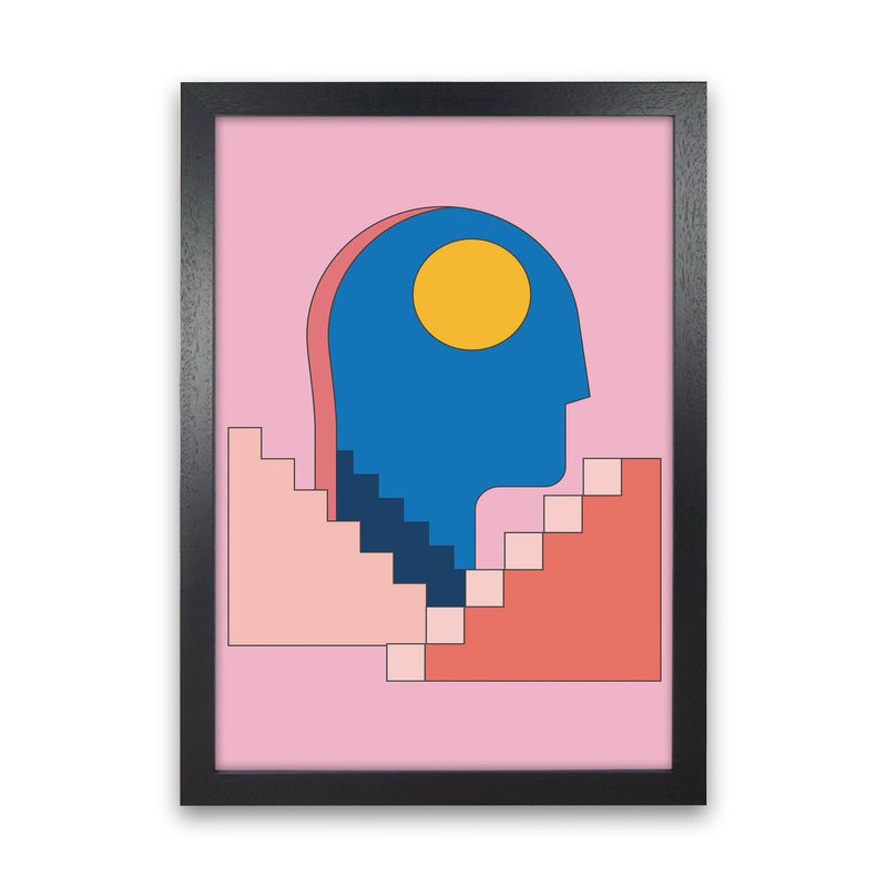 Keep Climbing Art Print by Jason Stanley Black Grain