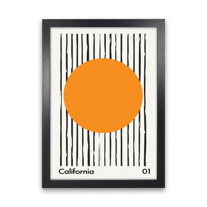 California 01 Art Print by Jason Stanley Black Grain