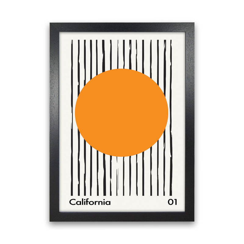 California 01 Art Print by Jason Stanley Black Grain