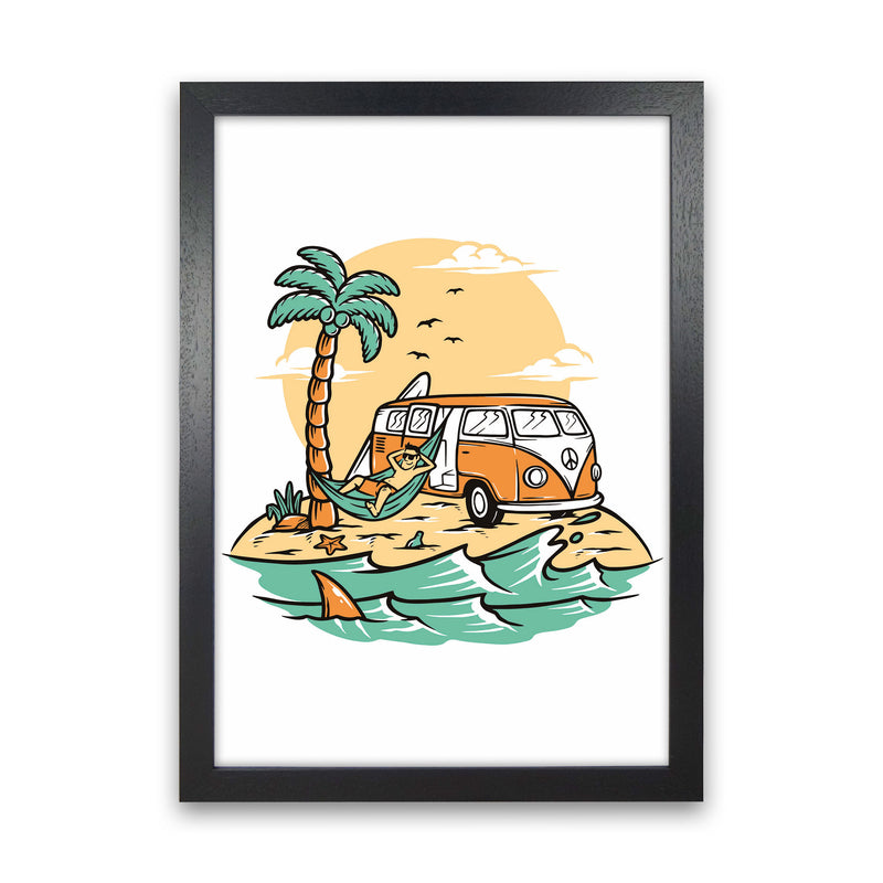 The Good Life Art Print by Jason Stanley Black Grain