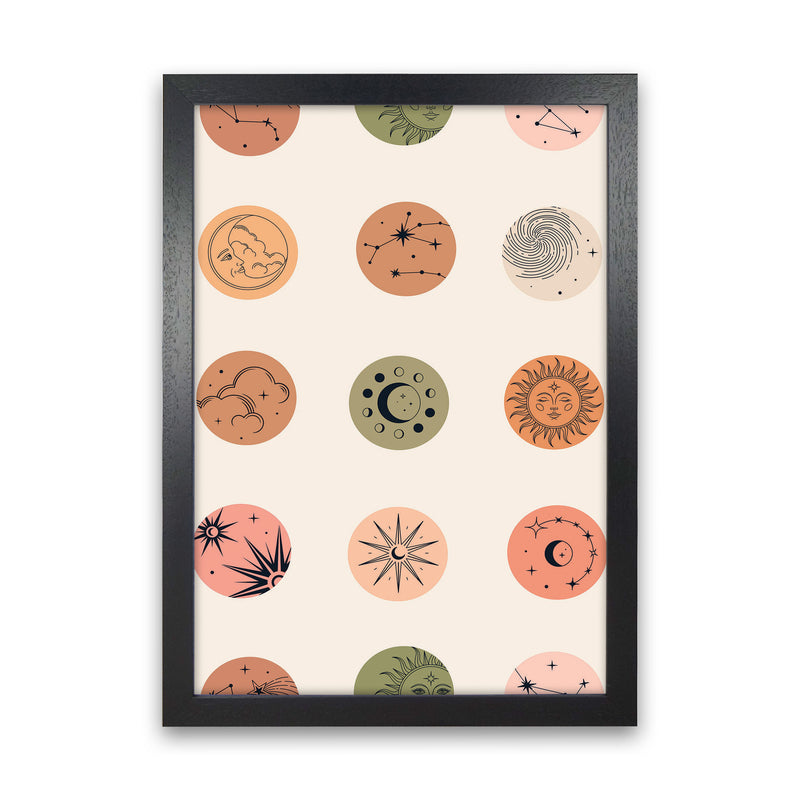 Sun And Moon Art Print by Jason Stanley Black Grain
