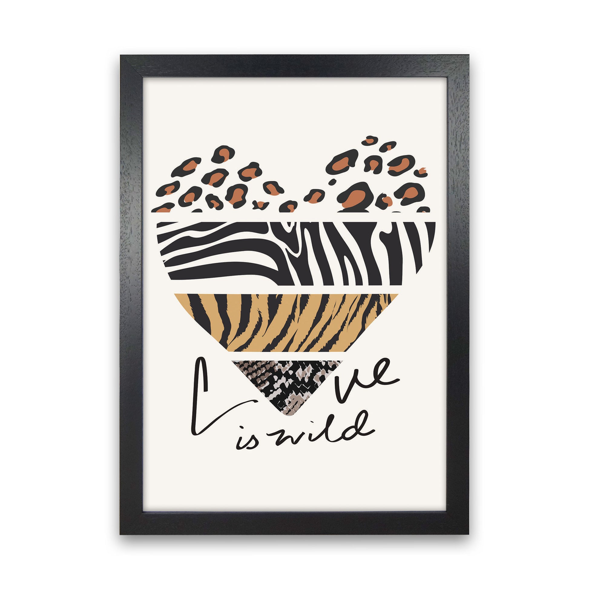 Love Is Wild Art Print by Jason Stanley Black Grain