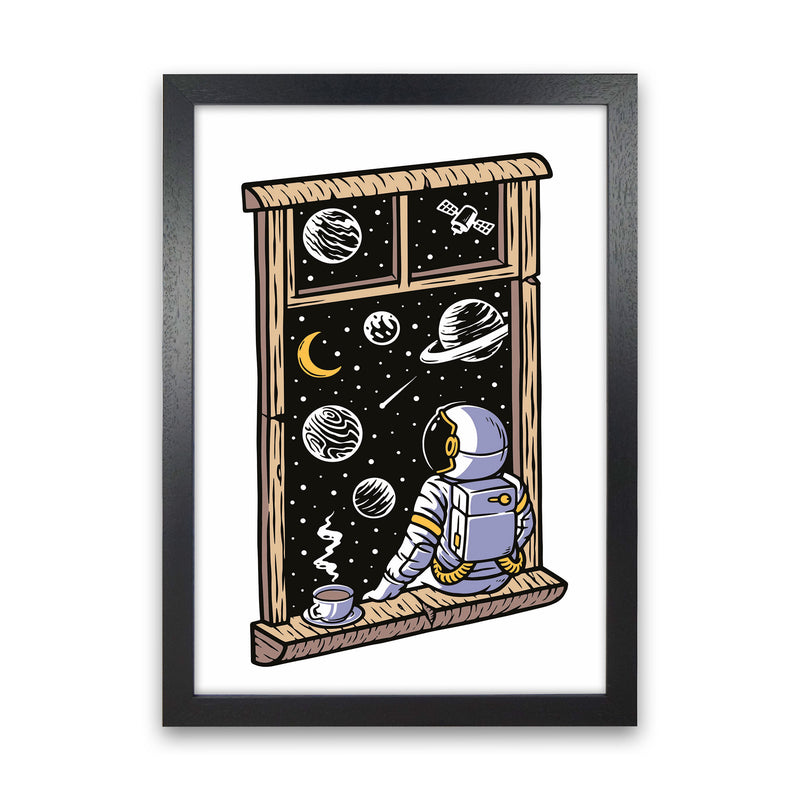 Planet Views Art Print by Jason Stanley Black Grain