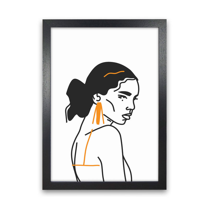 Strong Woman Art Print by Jason Stanley Black Grain