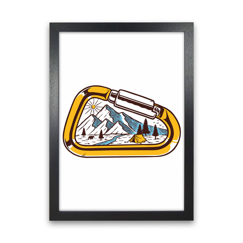 Caribiner Art Print by Jason Stanley Black Grain