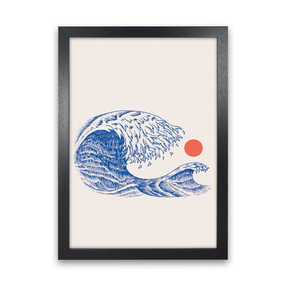 The Wave II Art Print by Jason Stanley Black Grain
