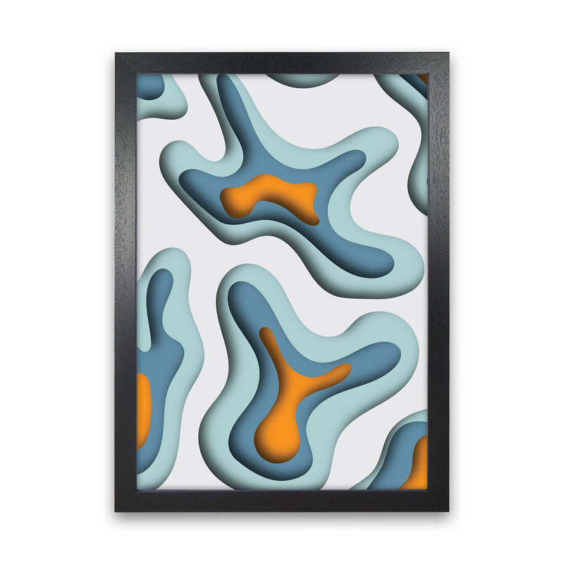 Paper Cut 1 Art Print by Jason Stanley Black Grain