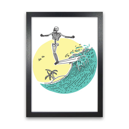Hang 10 Zen Art Print by Jason Stanley Black Grain