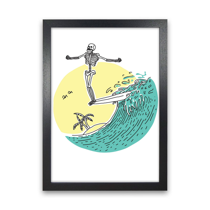 Hang 10 Zen Art Print by Jason Stanley Black Grain