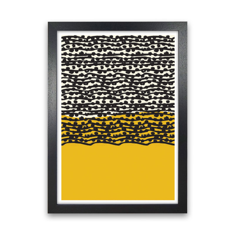 Yellow Vibe Art Print by Jason Stanley Black Grain