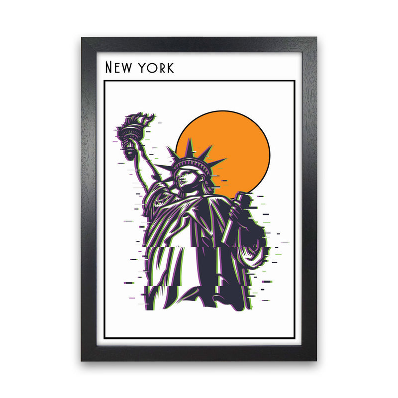 New York Art Print by Jason Stanley Black Grain