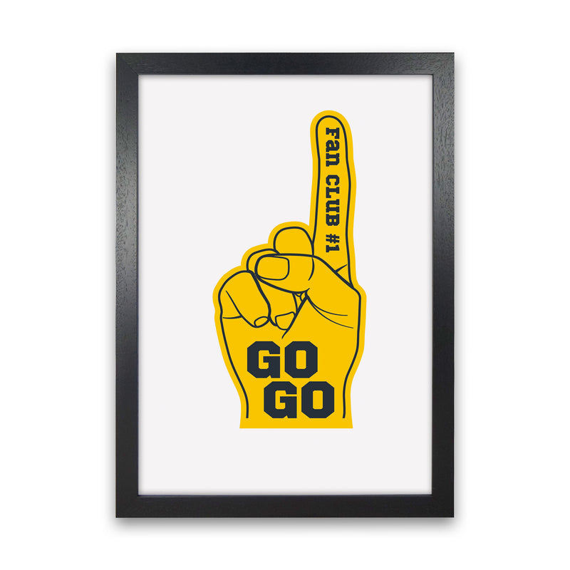 Fan Club Art Print by Jason Stanley Black Grain