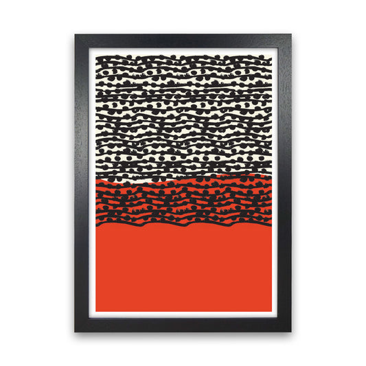 Red Vibe 2 Art Print by Jason Stanley Black Grain