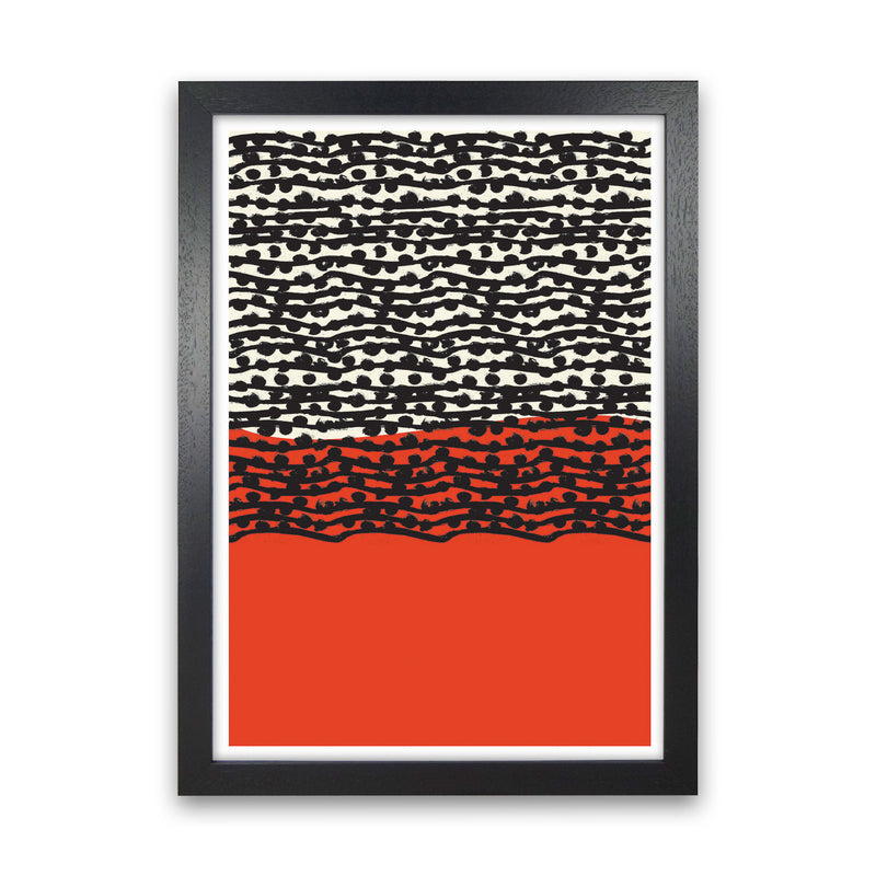 Red Vibe 2 Art Print by Jason Stanley Black Grain