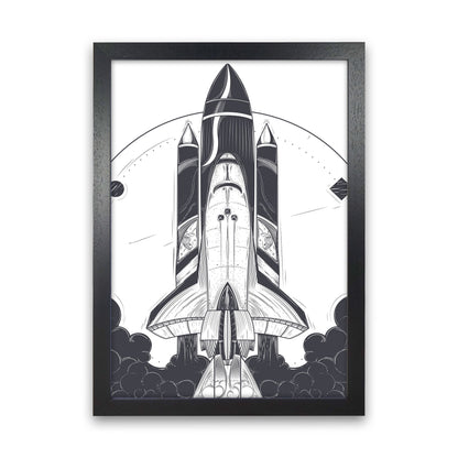 Blastoff! Art Print by Jason Stanley Black Grain