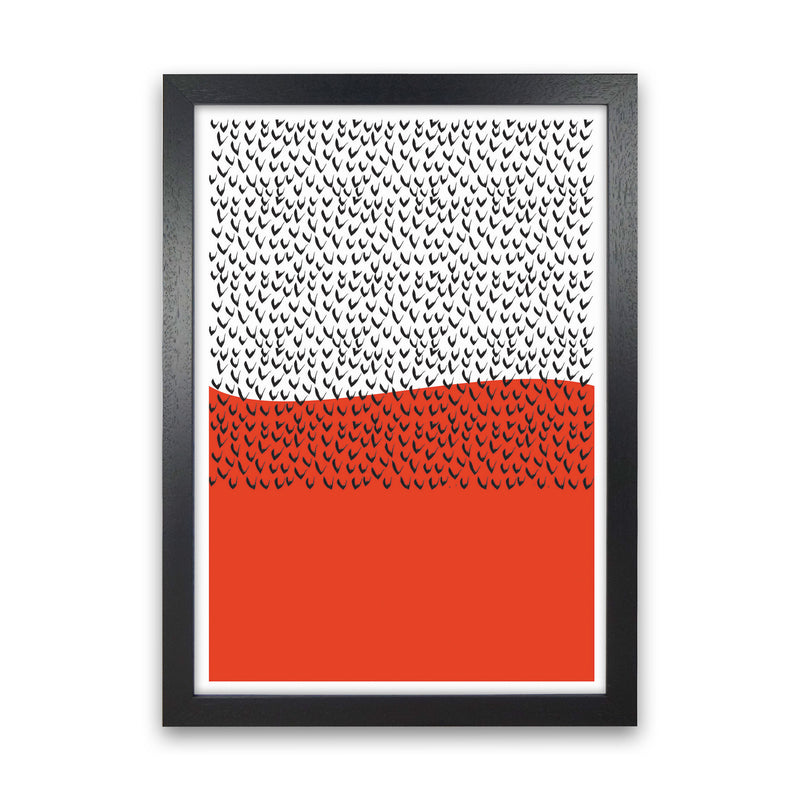Red Vibe Art Print by Jason Stanley Black Grain