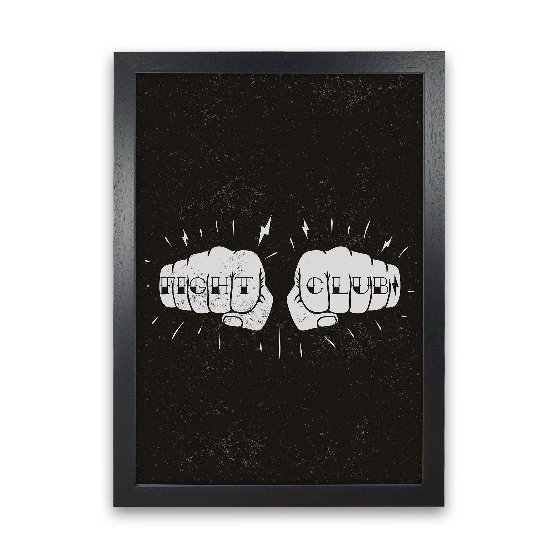 Fight Club Art Print by Jason Stanley Black Grain
