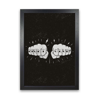 Fight Club Art Print by Jason Stanley Black Grain
