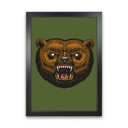 Ol Grizzly Art Print by Jason Stanley Black Grain