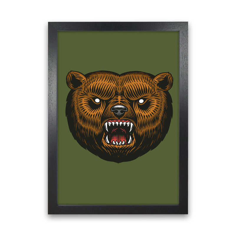 Ol Grizzly Art Print by Jason Stanley Black Grain