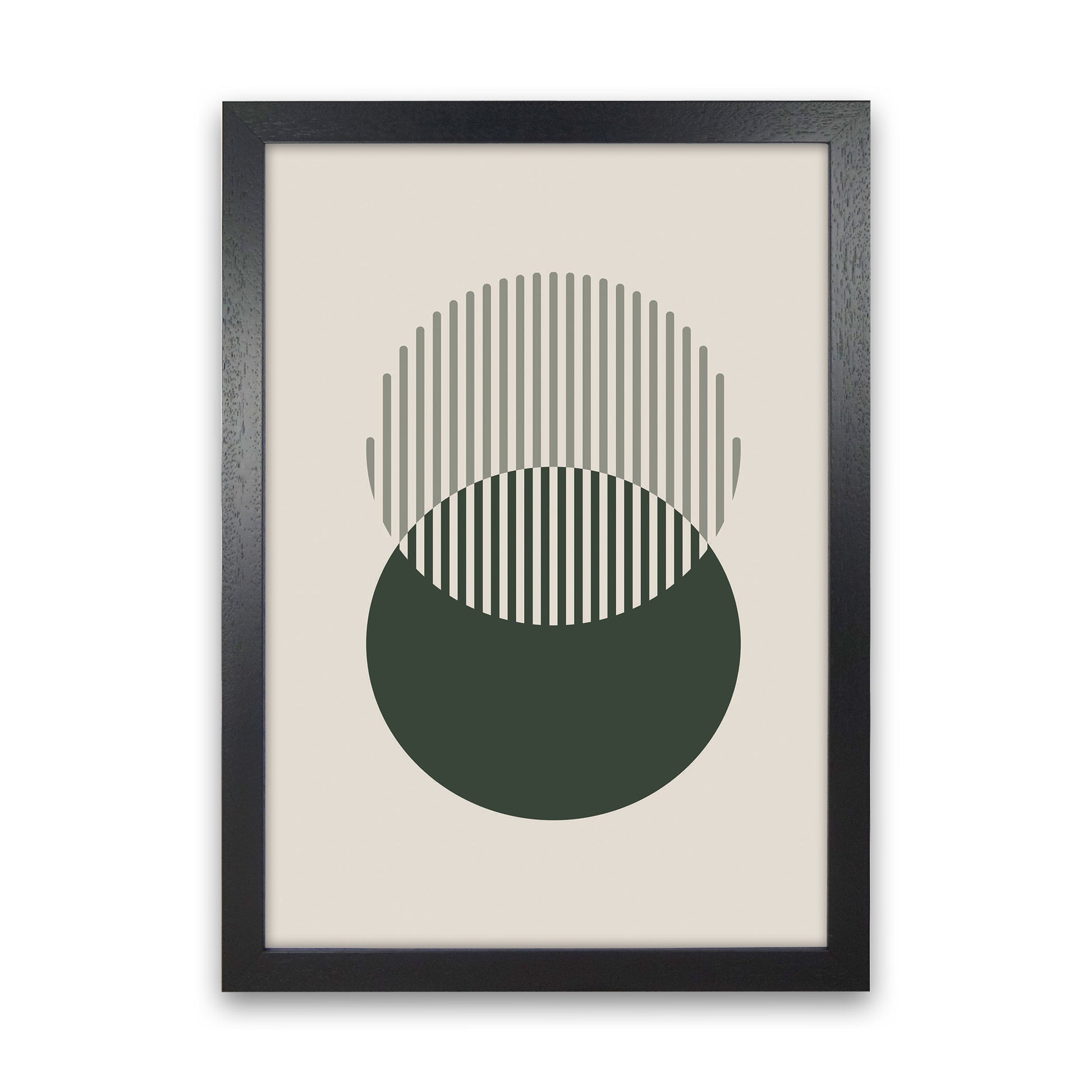 Minimal Abstract Circles III Art Print by Jason Stanley Black Grain