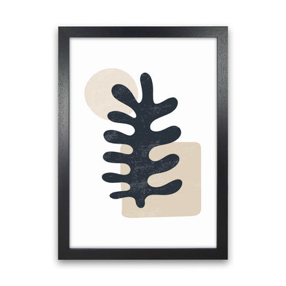 Minimal Abstract Algae III Art Print by Jason Stanley Black Grain