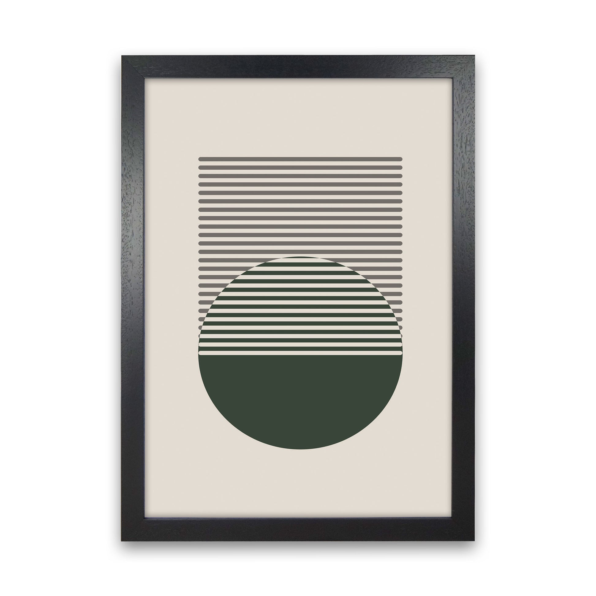 Minimal Abstract Circles I Art Print by Jason Stanley Black Grain
