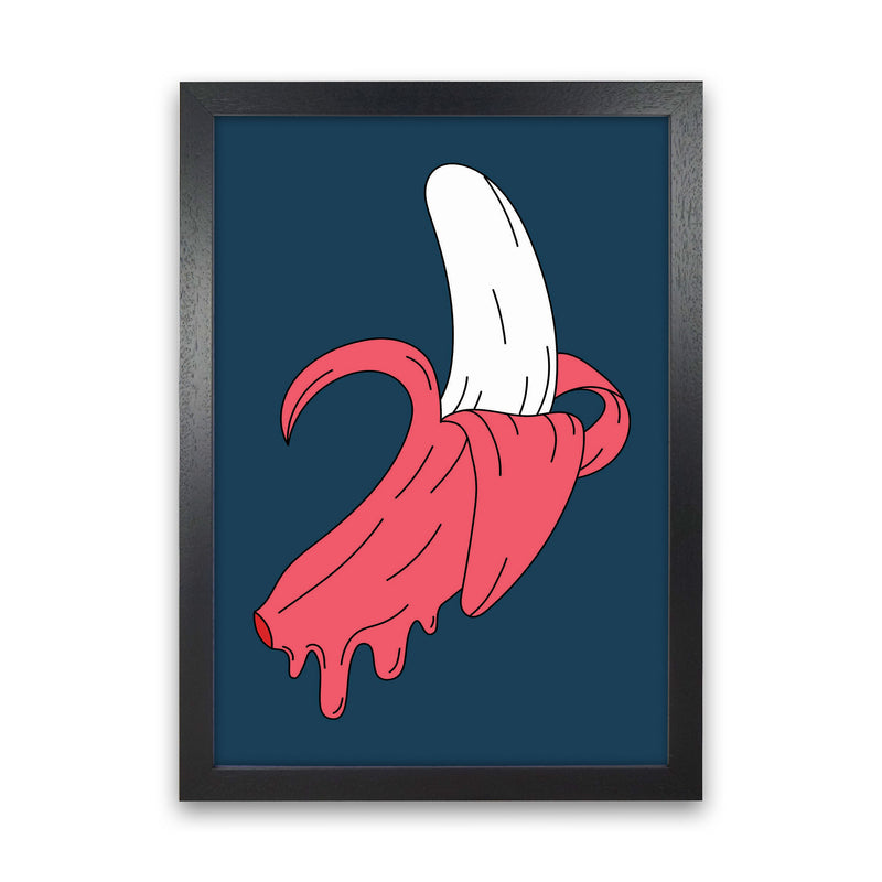 Melting Banana Art Print by Jason Stanley Black Grain
