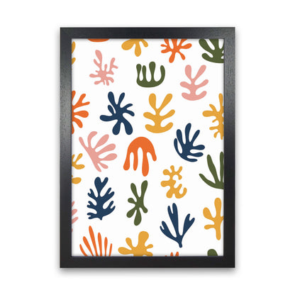 Minimal Abstract Algae IIII Art Print by Jason Stanley Black Grain