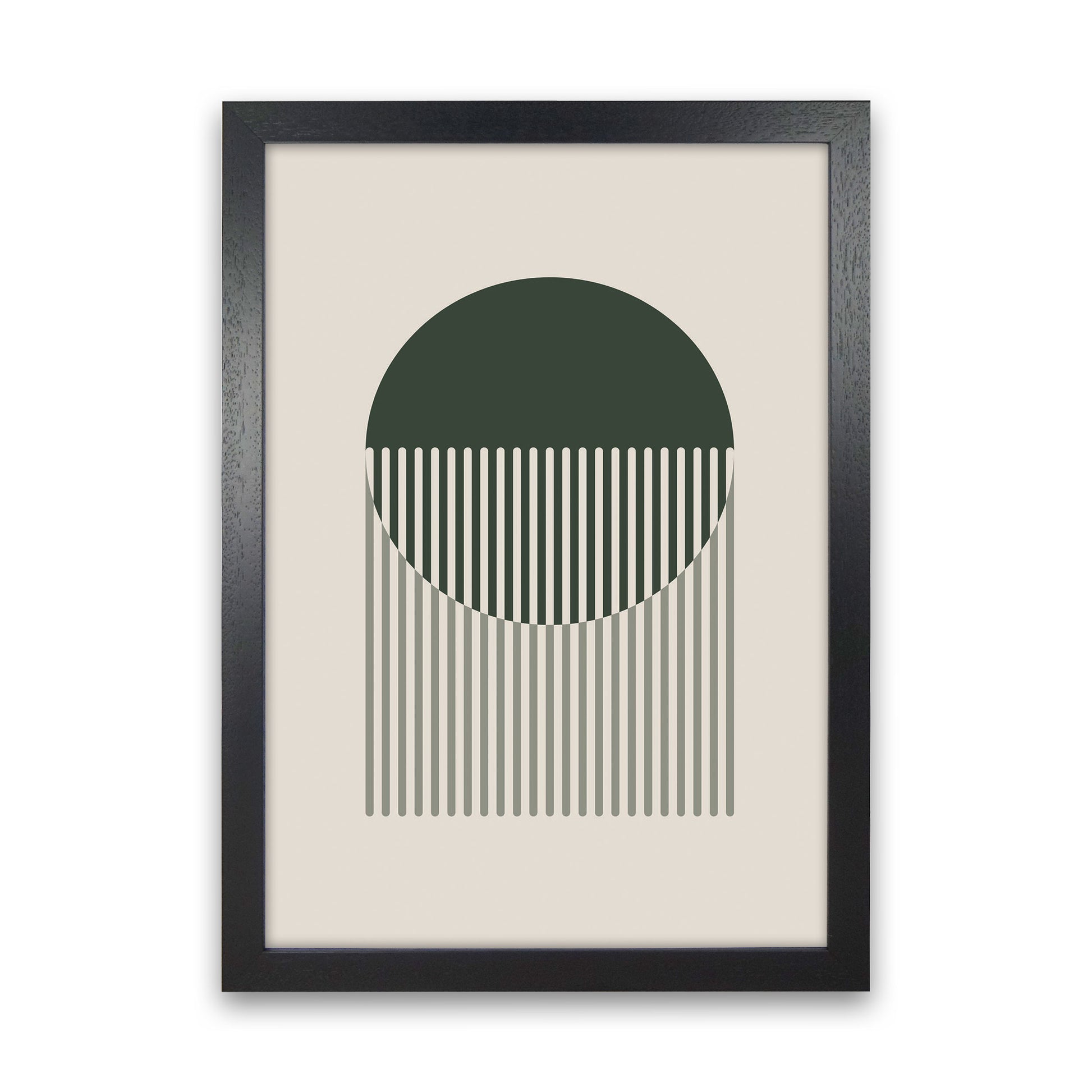 Minimal Abstract Circles IIII Art Print by Jason Stanley Black Grain