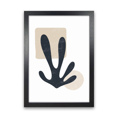Minimal Abstract Algae II Art Print by Jason Stanley Black Grain