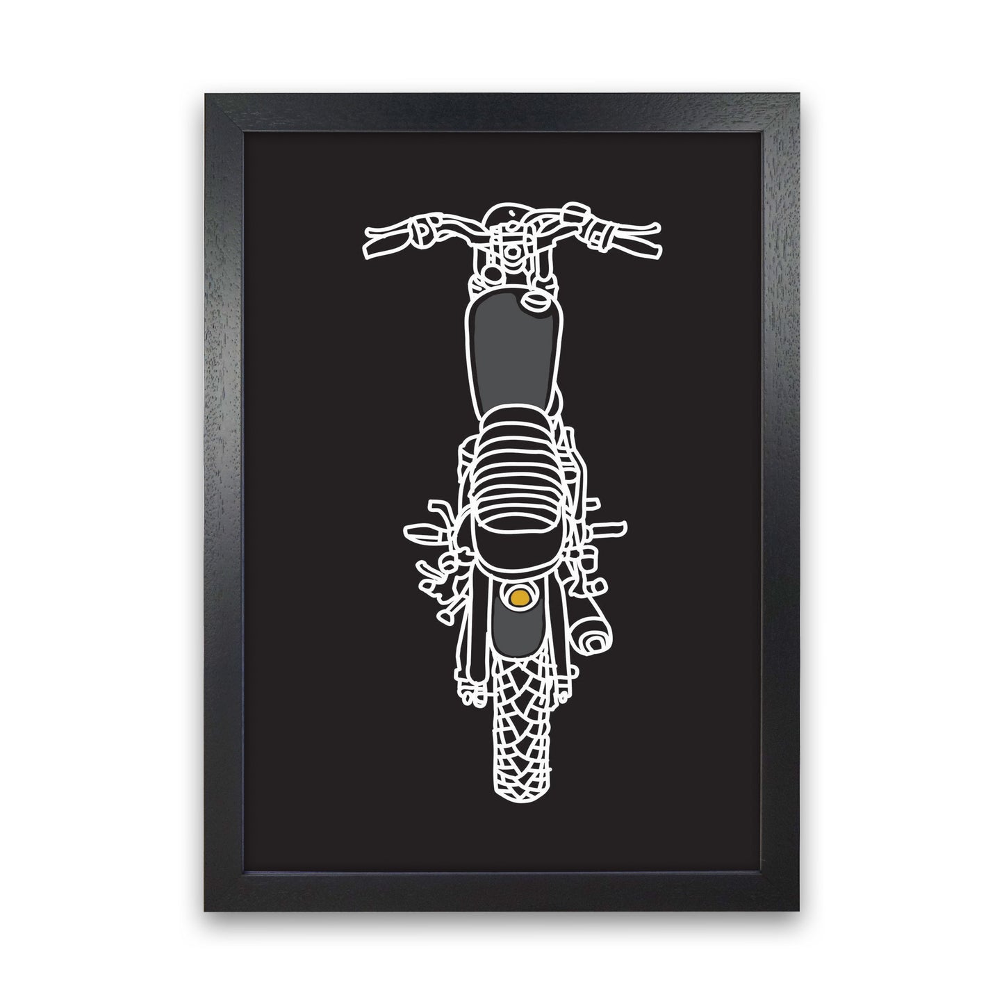 Let's Ride! Art Print by Jason Stanley Black Grain