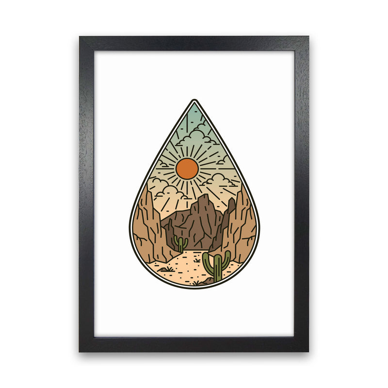 Desert Vibes II Art Print by Jason Stanley Black Grain