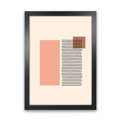 Geometric Abstract Shapes II Art Print by Jason Stanley Black Grain