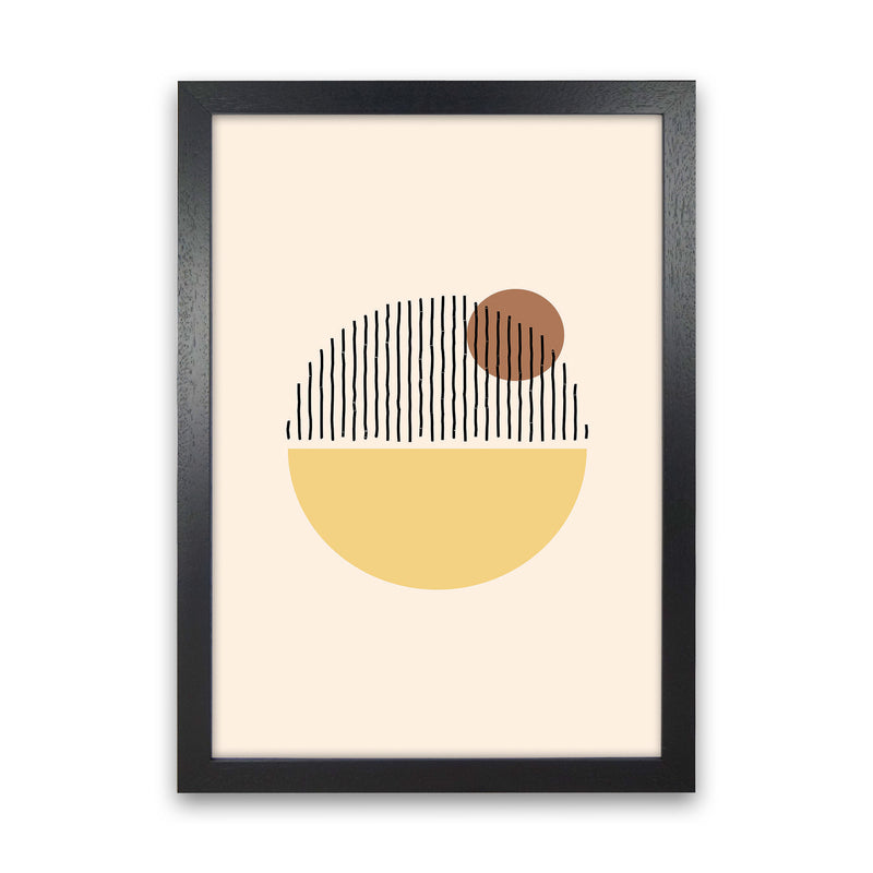 Geometric Abstract Shapes I Art Print by Jason Stanley Black Grain
