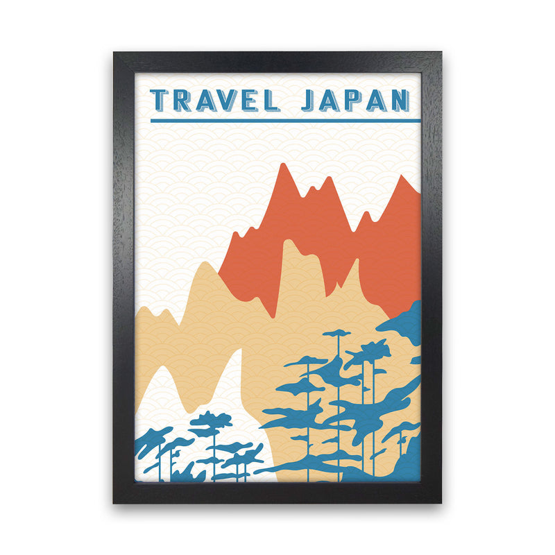 Traval Japan Minimilism III Art Print by Jason Stanley Black Grain