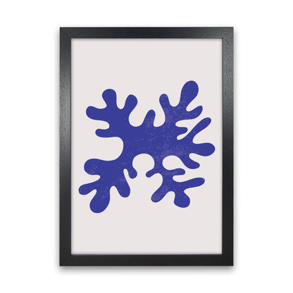 Abstract Blue Algae Art Print by Jason Stanley Black Grain