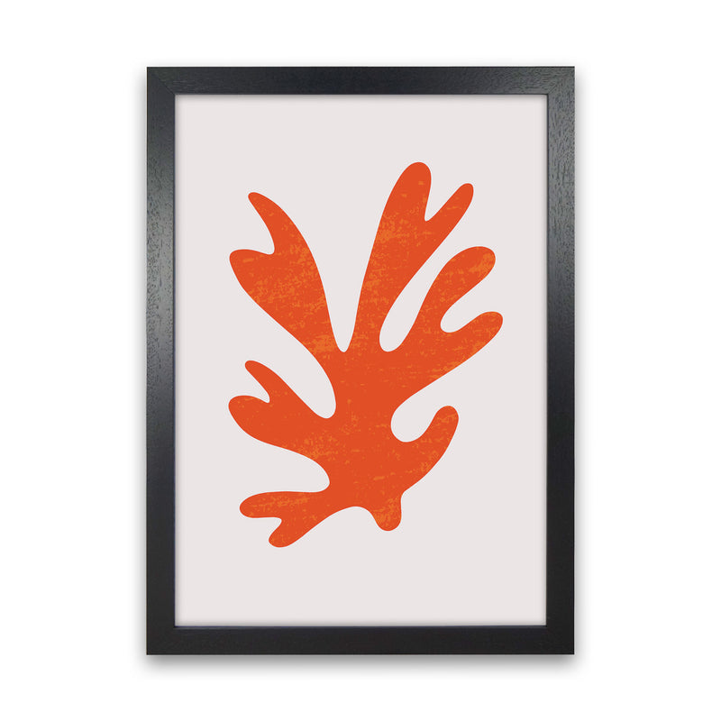 Abstract Red Algae Art Print by Jason Stanley Black Grain