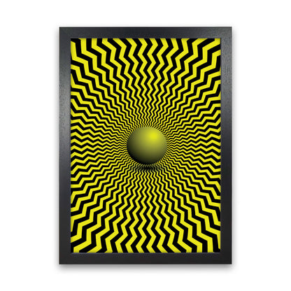 Optical Illusion Art Print by Jason Stanley Black Grain