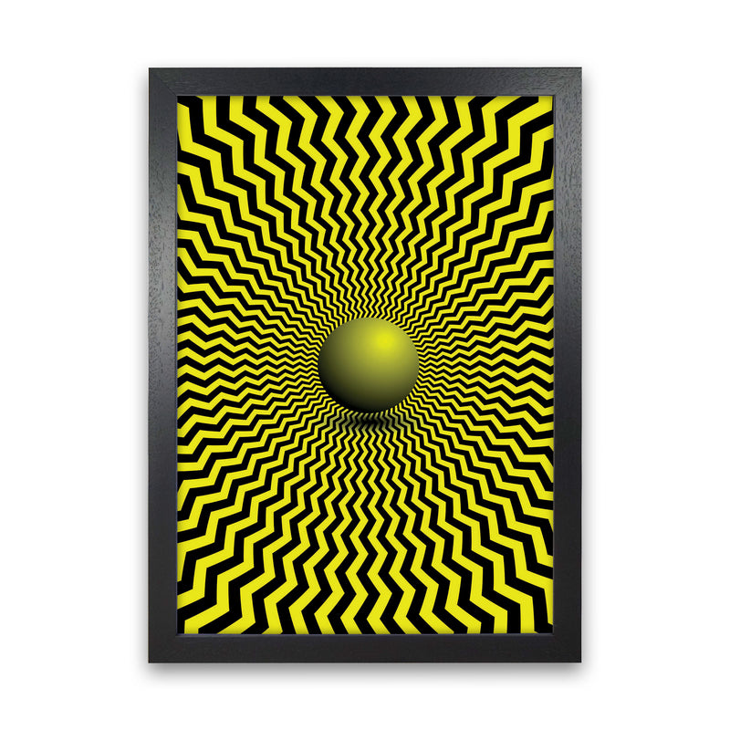 Optical Illusion Art Print by Jason Stanley Black Grain