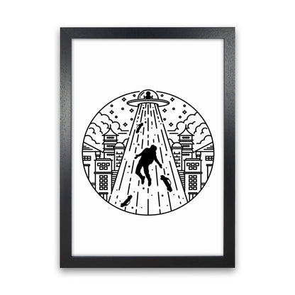 Alien Invasion Art Print by Jason Stanley Black Grain