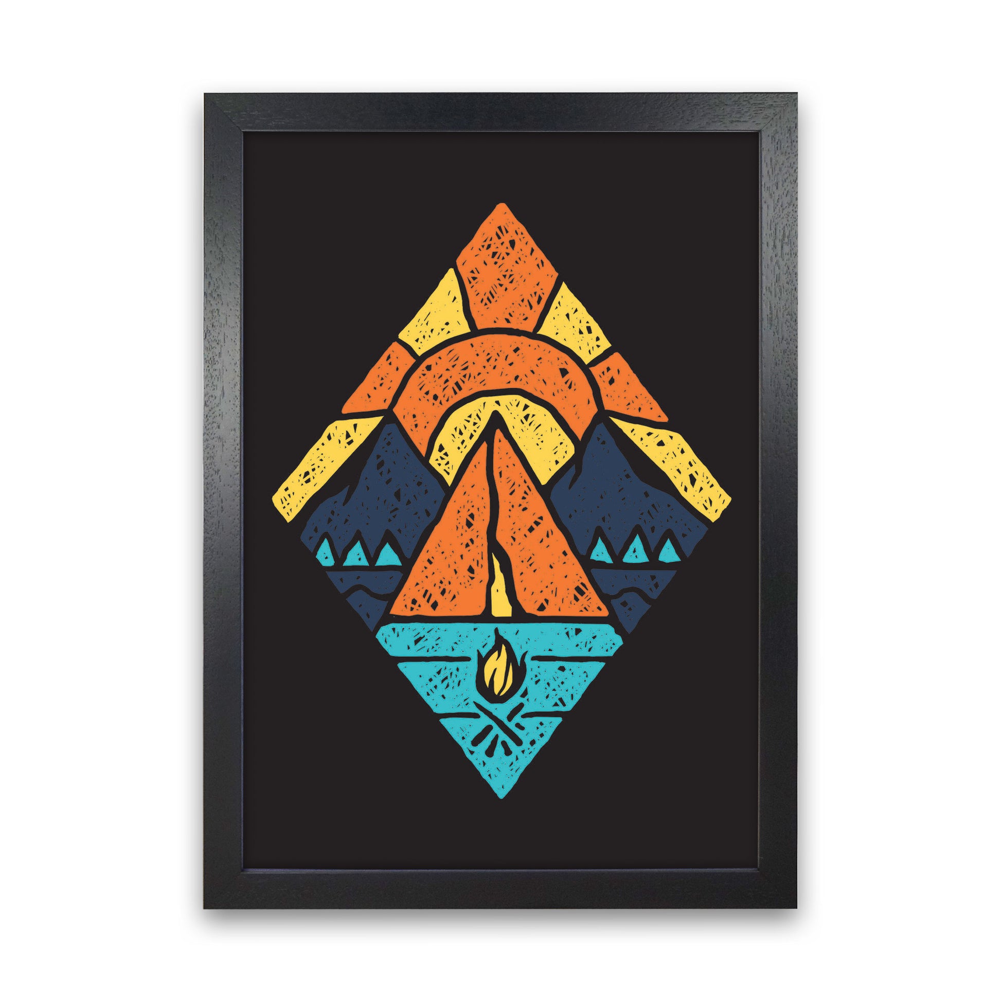 Adventure Is Here Art Print by Jason Stanley Black Grain