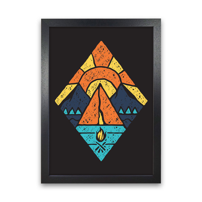 Adventure Is Here Art Print by Jason Stanley Black Grain