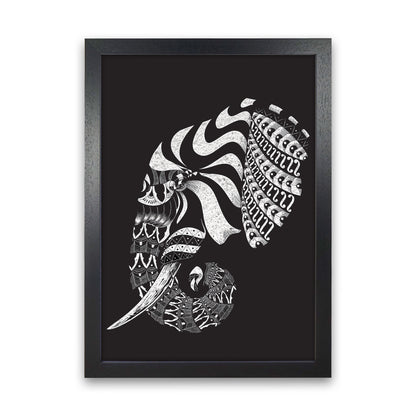 Ornate Elephant II Art Print by Jason Stanley Black Grain