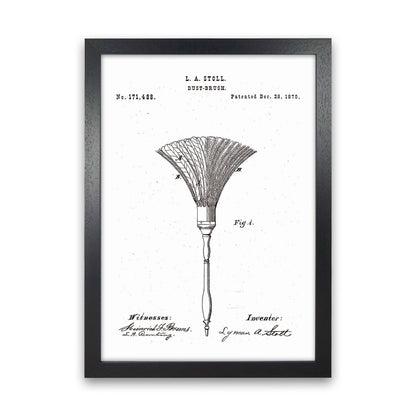 Dust Brush Patent Art Print by Jason Stanley Black Grain